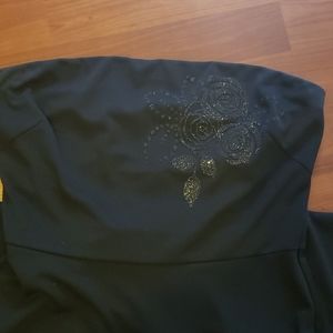 Express Black Strapless Cocktail dress